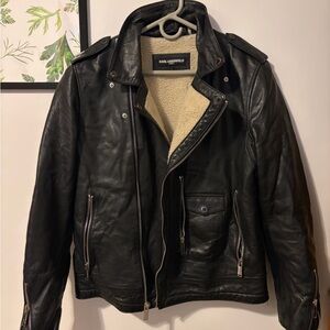 Karl Lagerfeld Black Leather jacket
